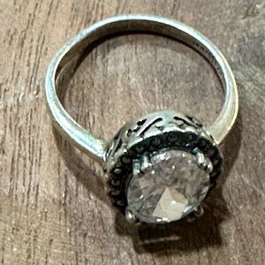 Sterling Marcasite CZ Ring